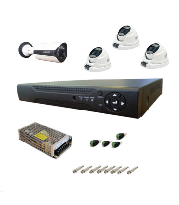 پک دوربین مداربسته 4 کانال فول HD چیرکار,کد CH-118