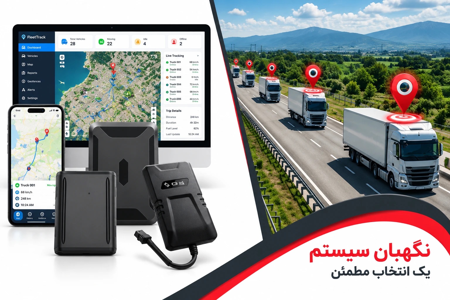 ردیاب مگنتی برای کانتینر